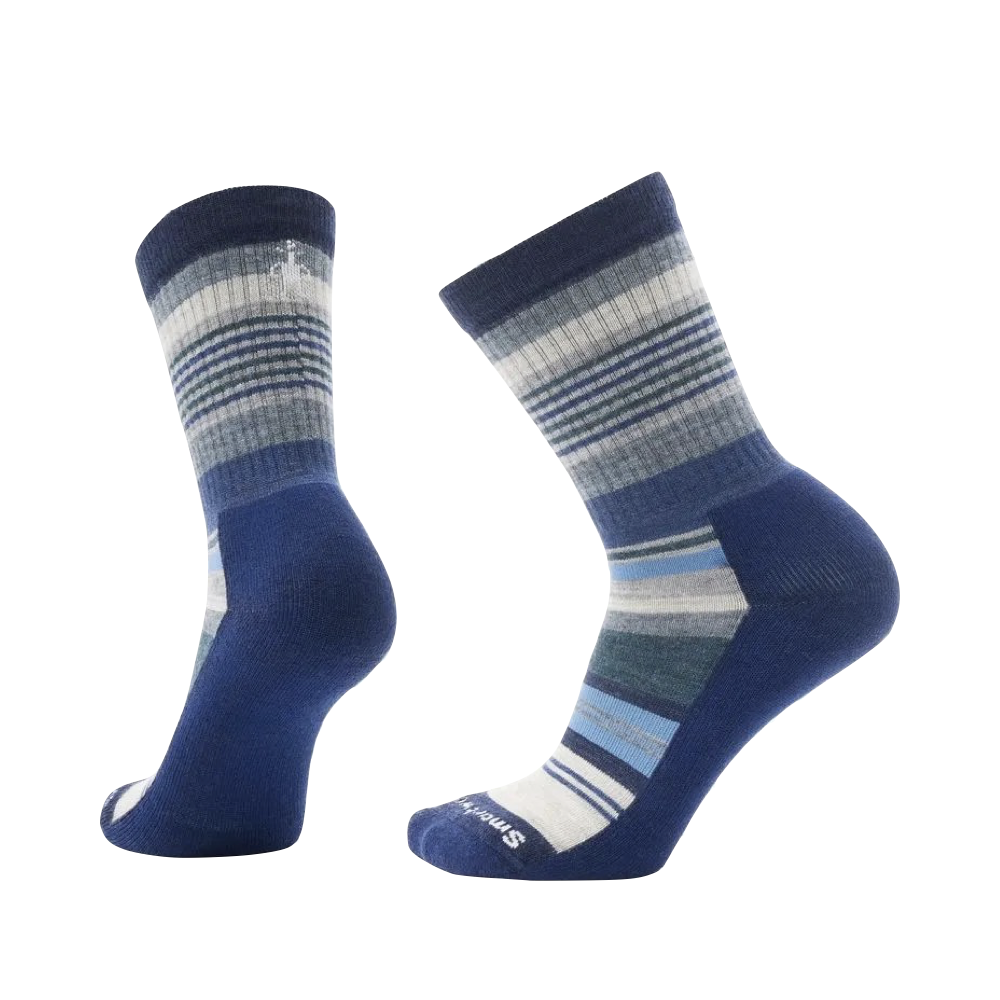 Side (left) and bottom view of Smartwool Everyday Joviansphere Crew Socks for women.