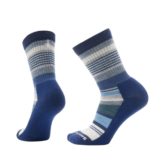 Side (left) and bottom view of Smartwool Everyday Joviansphere Crew Socks for women.