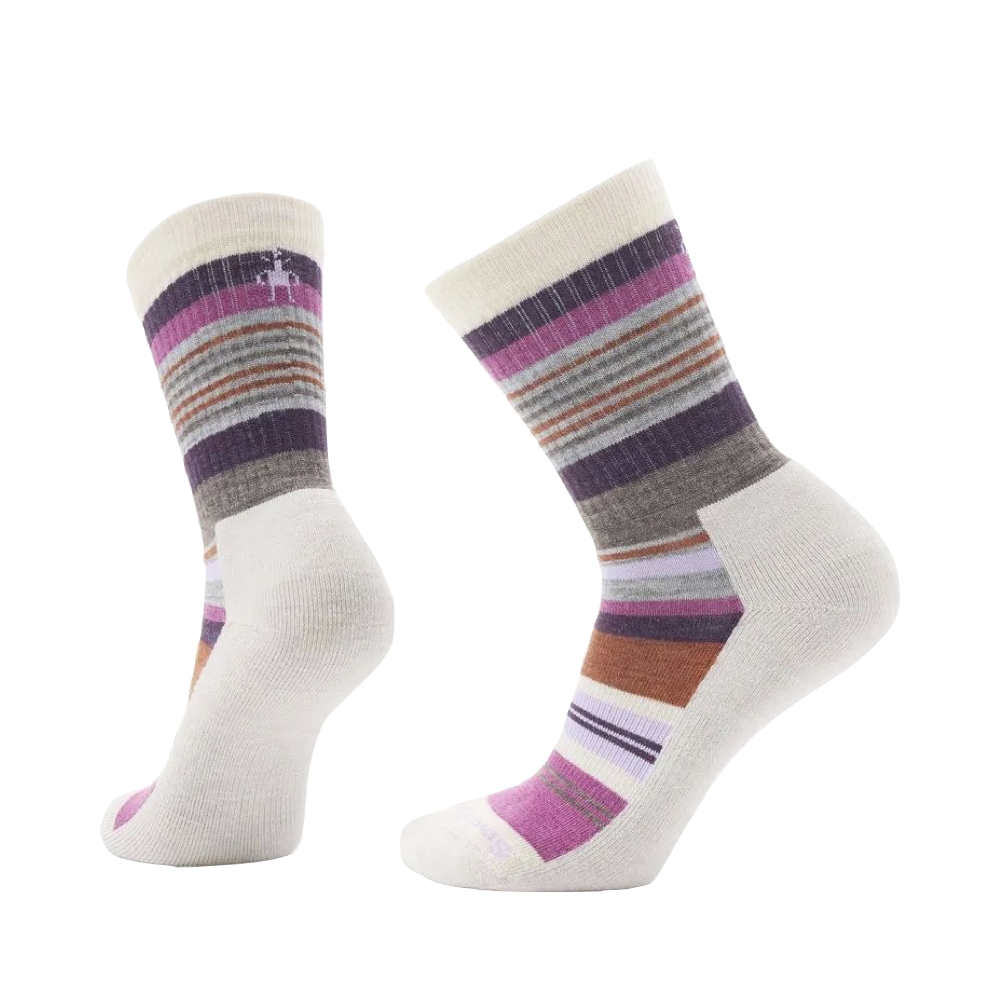 Side (left) and bottom view of Smartwool Everyday Joviansphere Crew Socks for women.