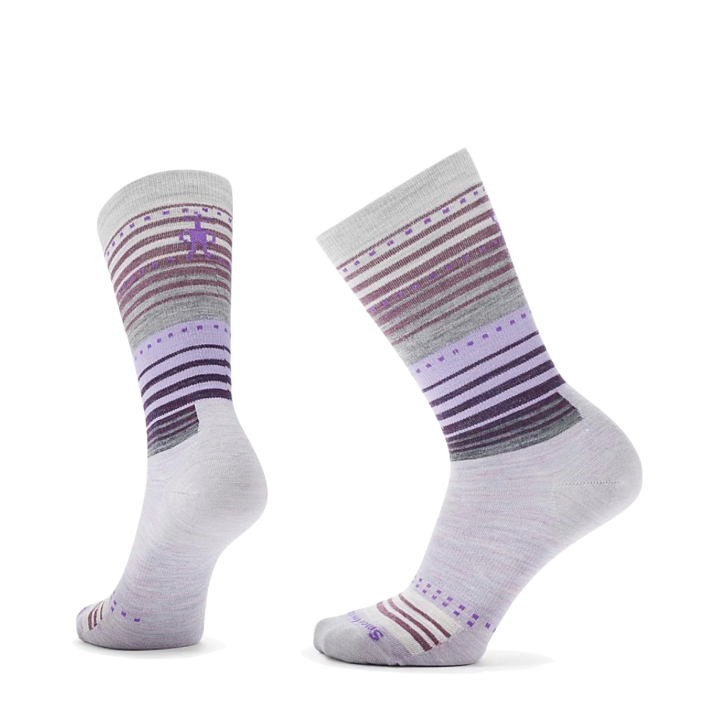 Smartwool Everyday Stitch Stripe Zero Cushion Crew Socks for women.