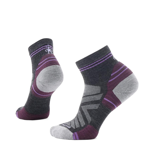 Side (left) and bottom view of Smartwool Hike Ankle Socks for women.