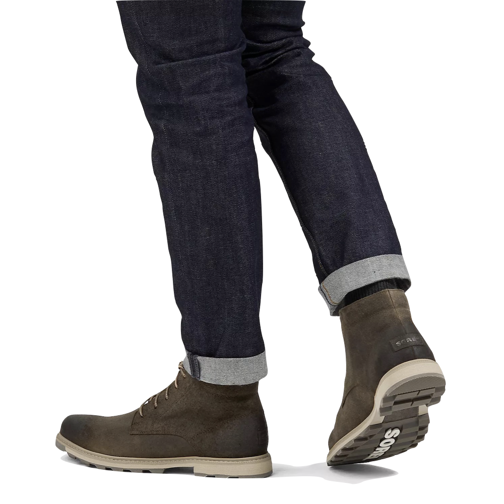 Model view of Sorel Madson II Chukka Waterproof Boot for men.