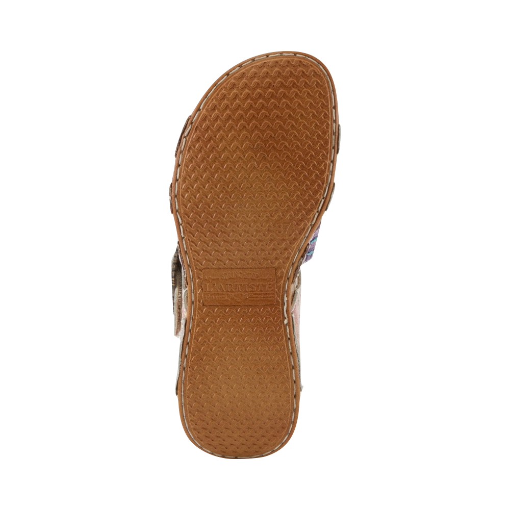 Bottom view of Spring Step Calamityjay Slide Sandal for women.