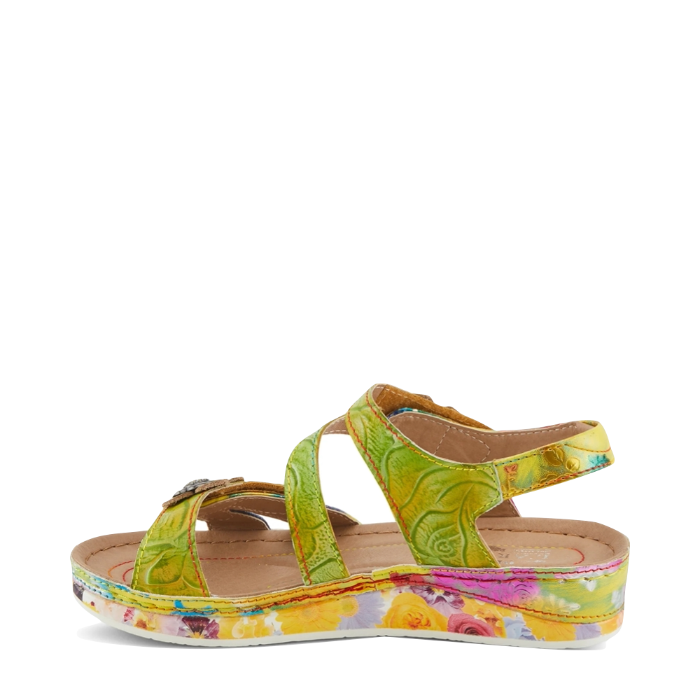 Side (left) view of Spring Step Calista Sandal for women.