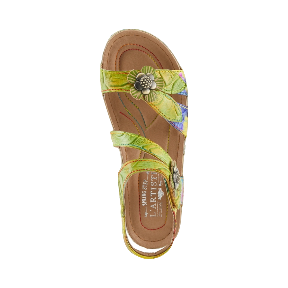 Top-down view of Spring Step Calista Sandal for women.