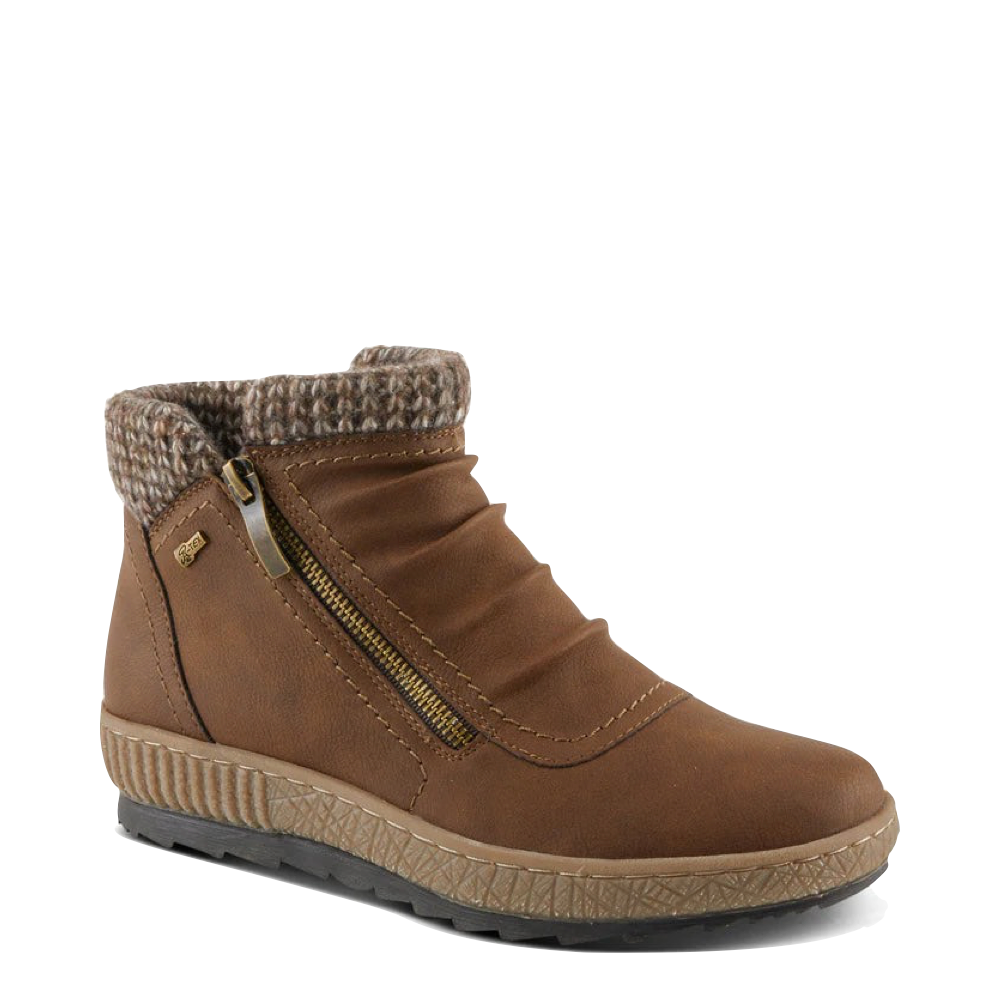 Mudguard and Toe view of Spring Step Cleora Side Zip Waterproof Boot for women.