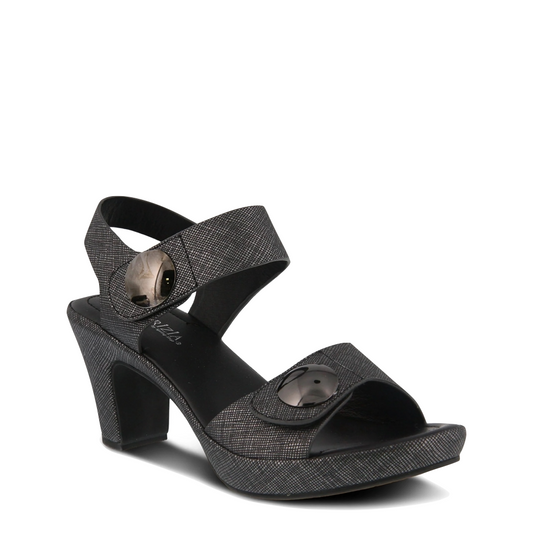 Toe view of Spring Step Dade Heeled Sandal for women.