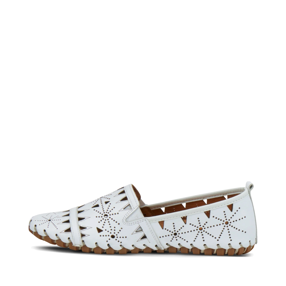 Side (left) view of Spring Step Fusaro Perfed Loafer for women.