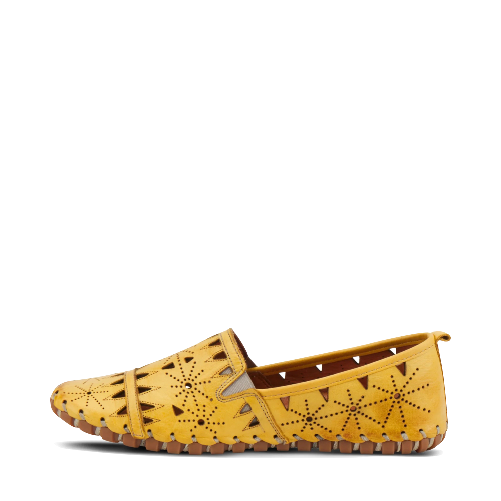 Side (left) view of Spring Step Fusaro Perfed Loafer for women.