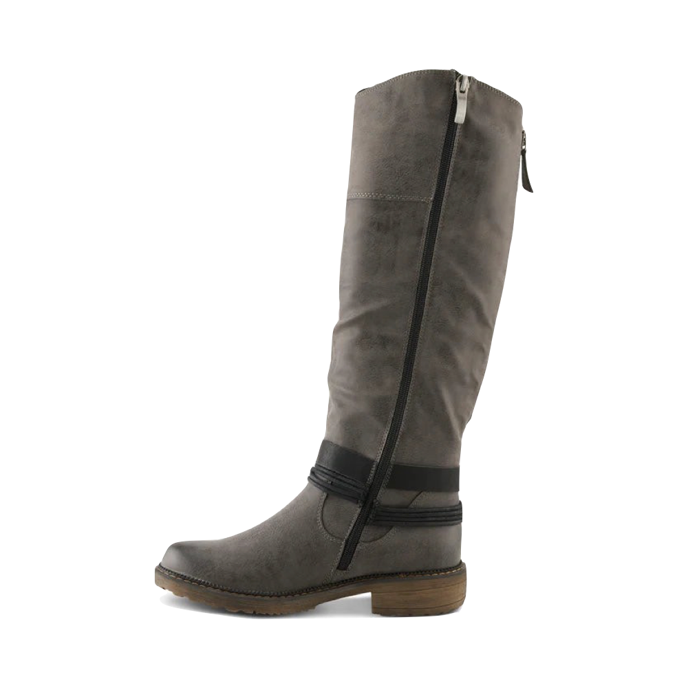 Side (left) view of Spring Step Mangie Tall Side Zip Boot for women.