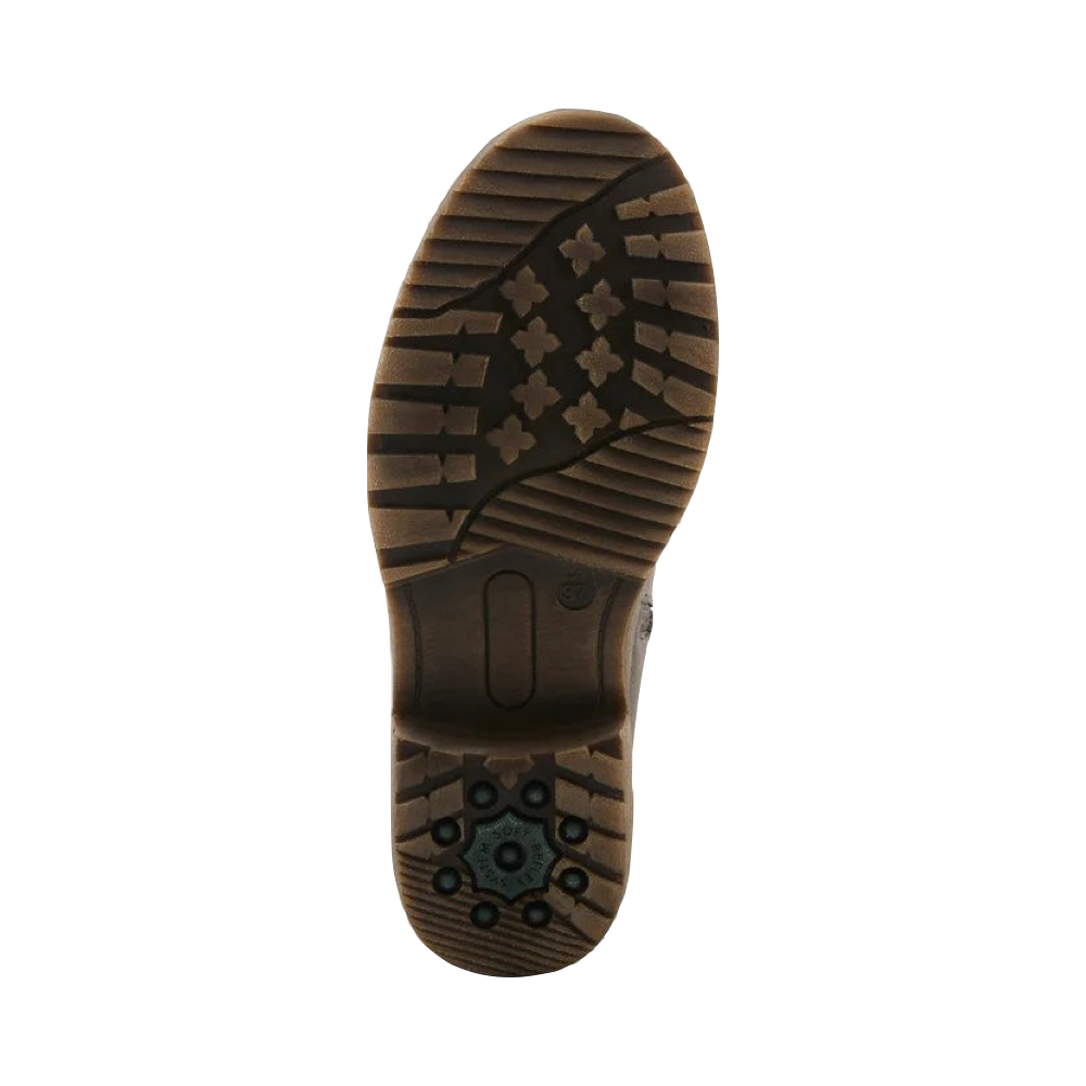 Bottom view of Spring Step Mangie Tall Side Zip Boot for women.