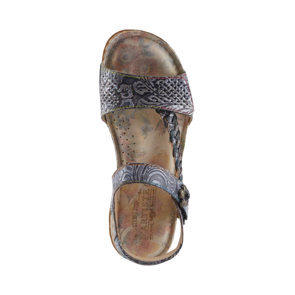 Top-down view of Spring Step Popular Sandal for women.