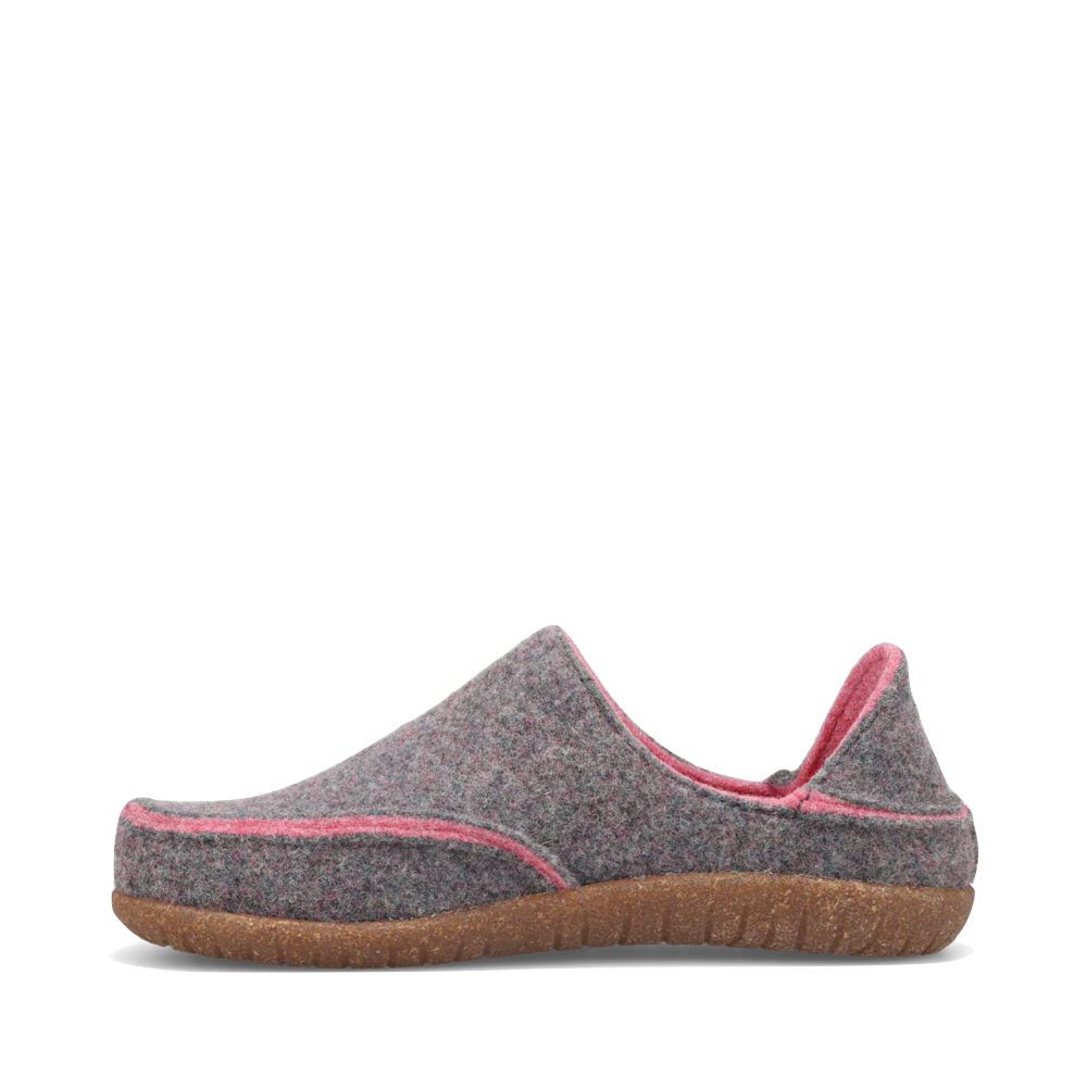 Side (left) view of Taos Convertawool Slip On for women.