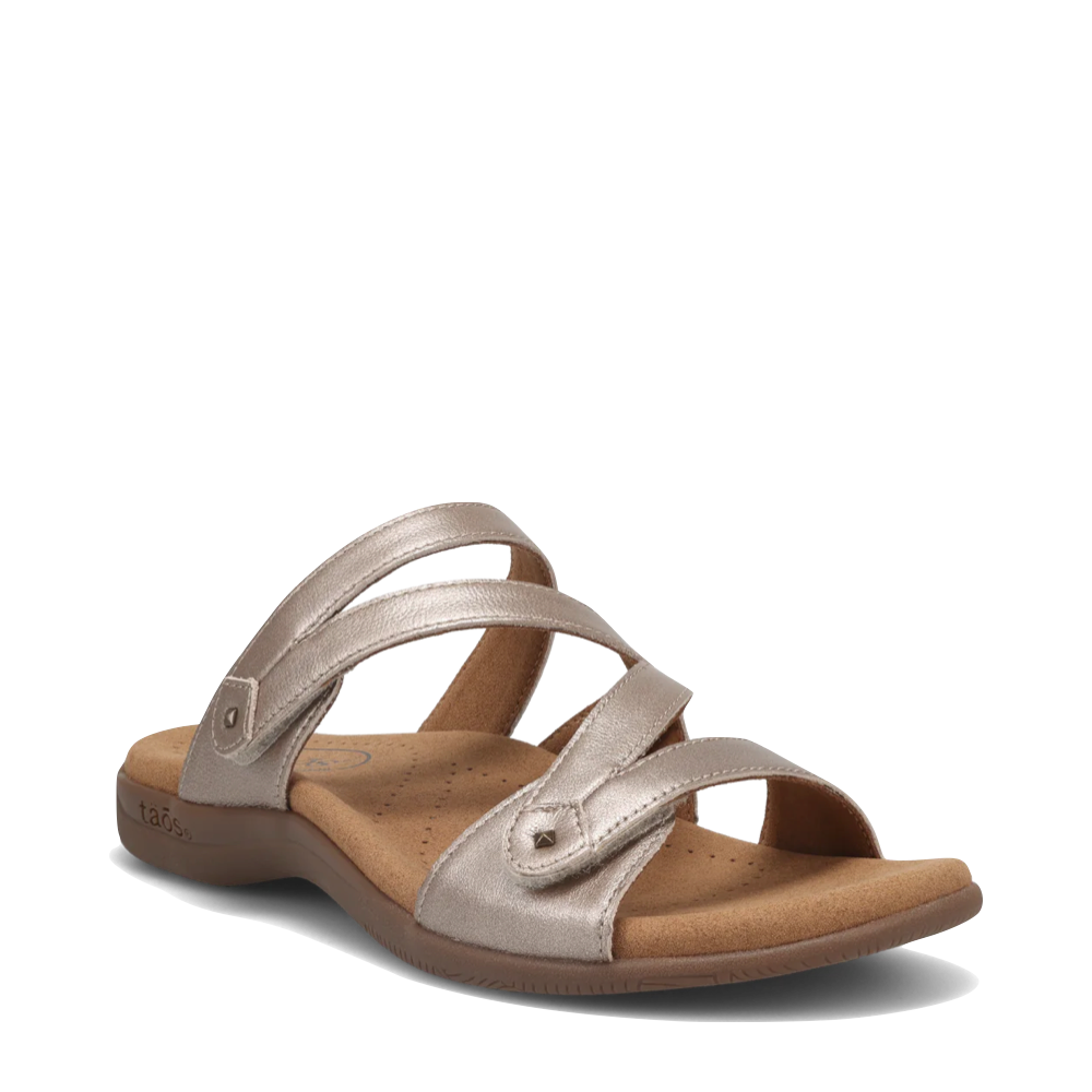 Toe view of Taos Double U Adjustable Strap Slide Sandal for women.