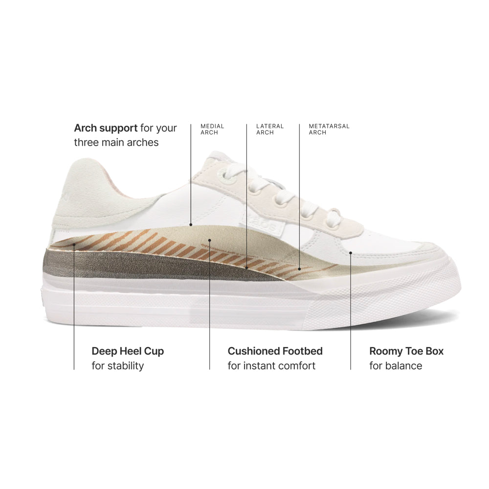 Detail view of Taos Pop Soul Sneaker for women.
