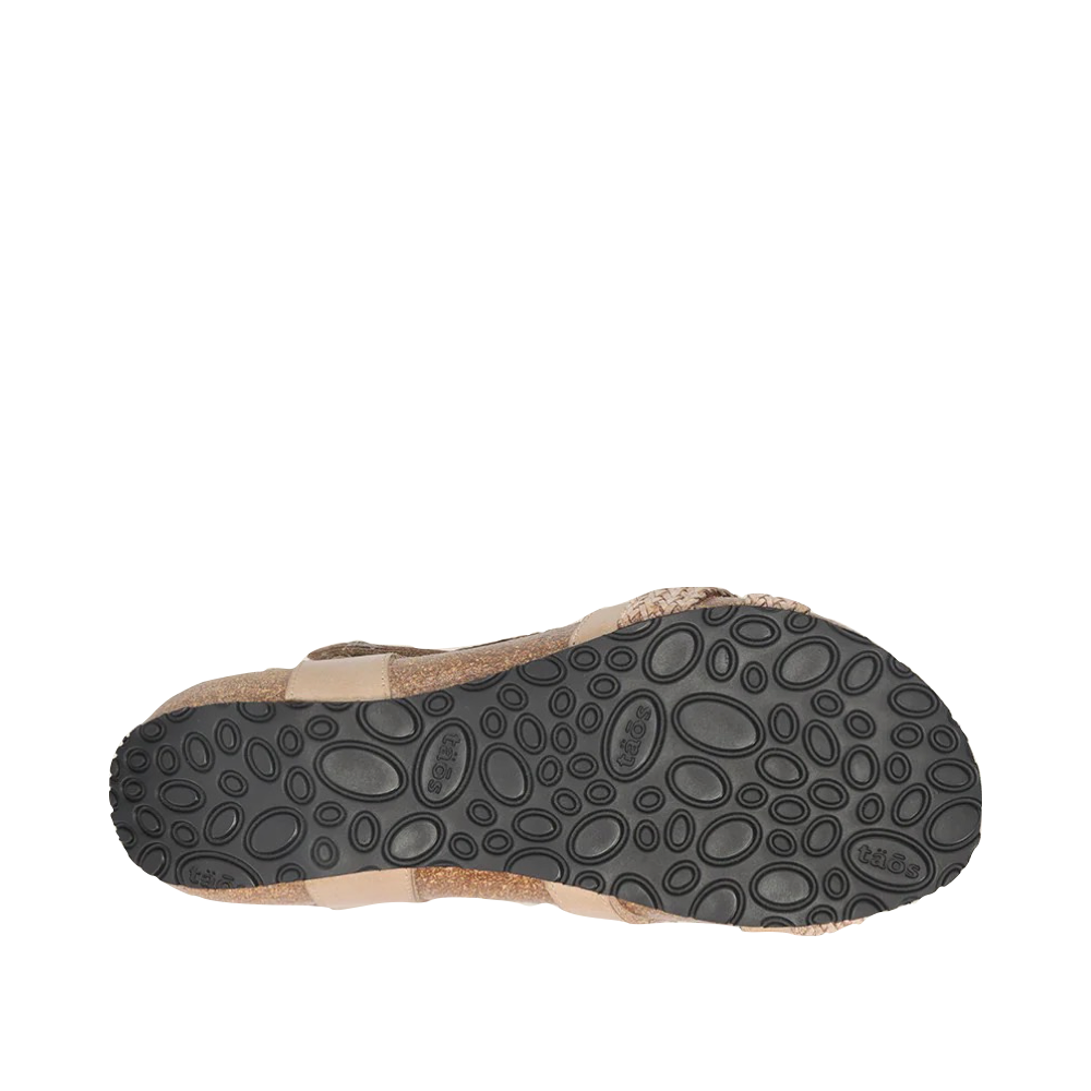 Bottom view of Taos Trulie Strap Sandal for women.