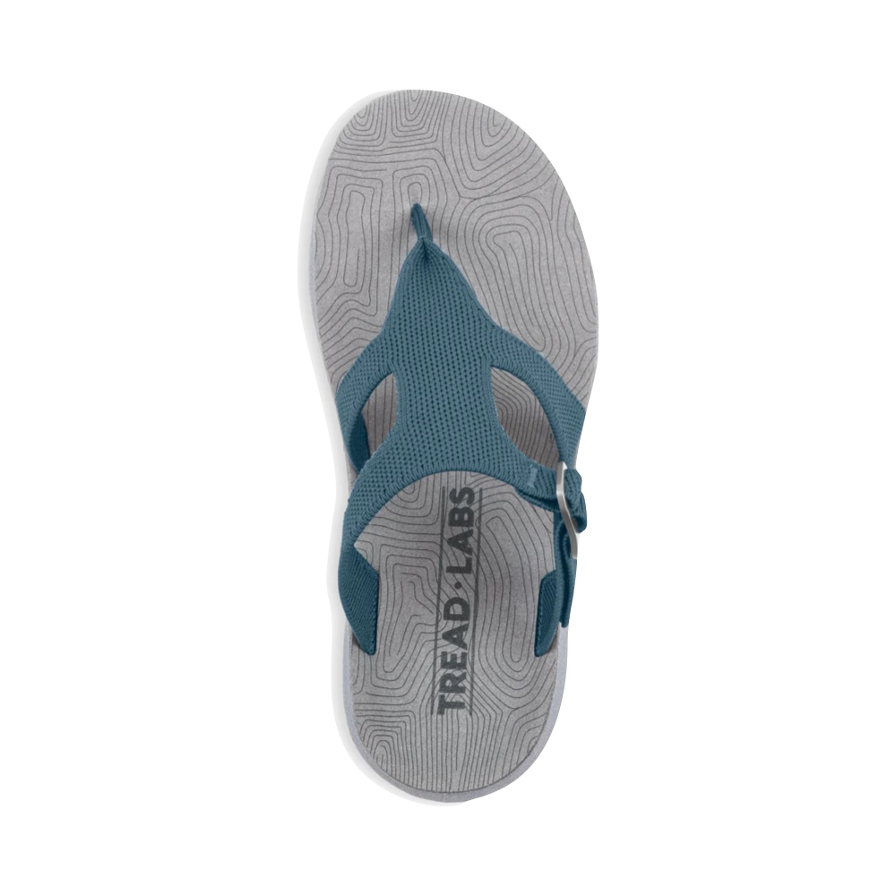 Top-down view of Tread Labs Covelo Slip On Recovery Sandal for men.