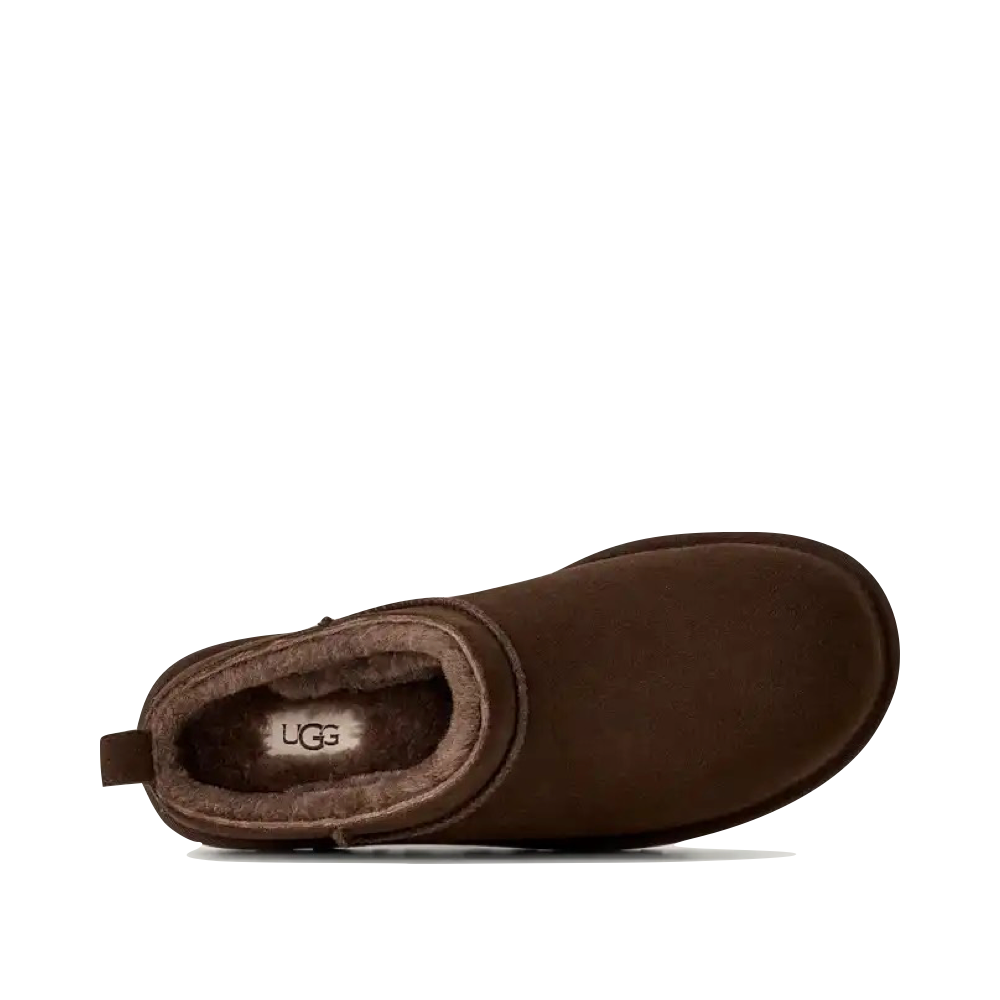 Top-down view of Ugg Classic Micro Boot for women.