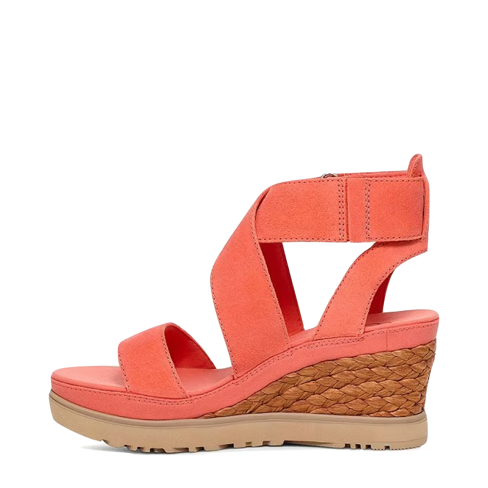 Side (left) view of Ugg Ileana Ankle Wedge Sandal for women.