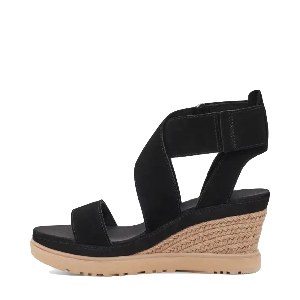 Side (left) view of Ugg Ileana Ankle Wedge Sandal for women.