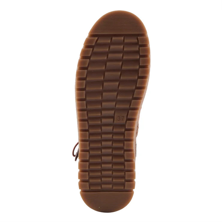 Spring Step Women's VanDis Low Leather Zip Boot in Camel