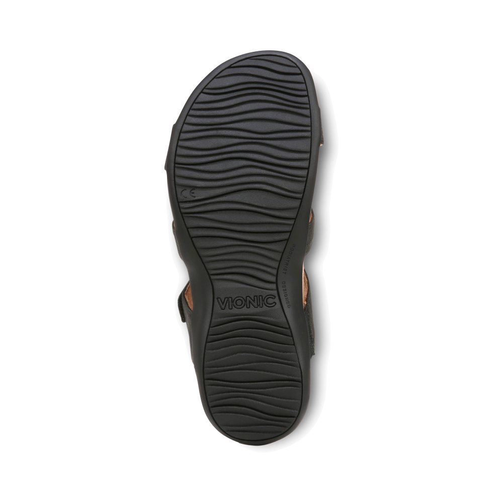 Bottom view of Vionic Amber Slide Sandal for women.