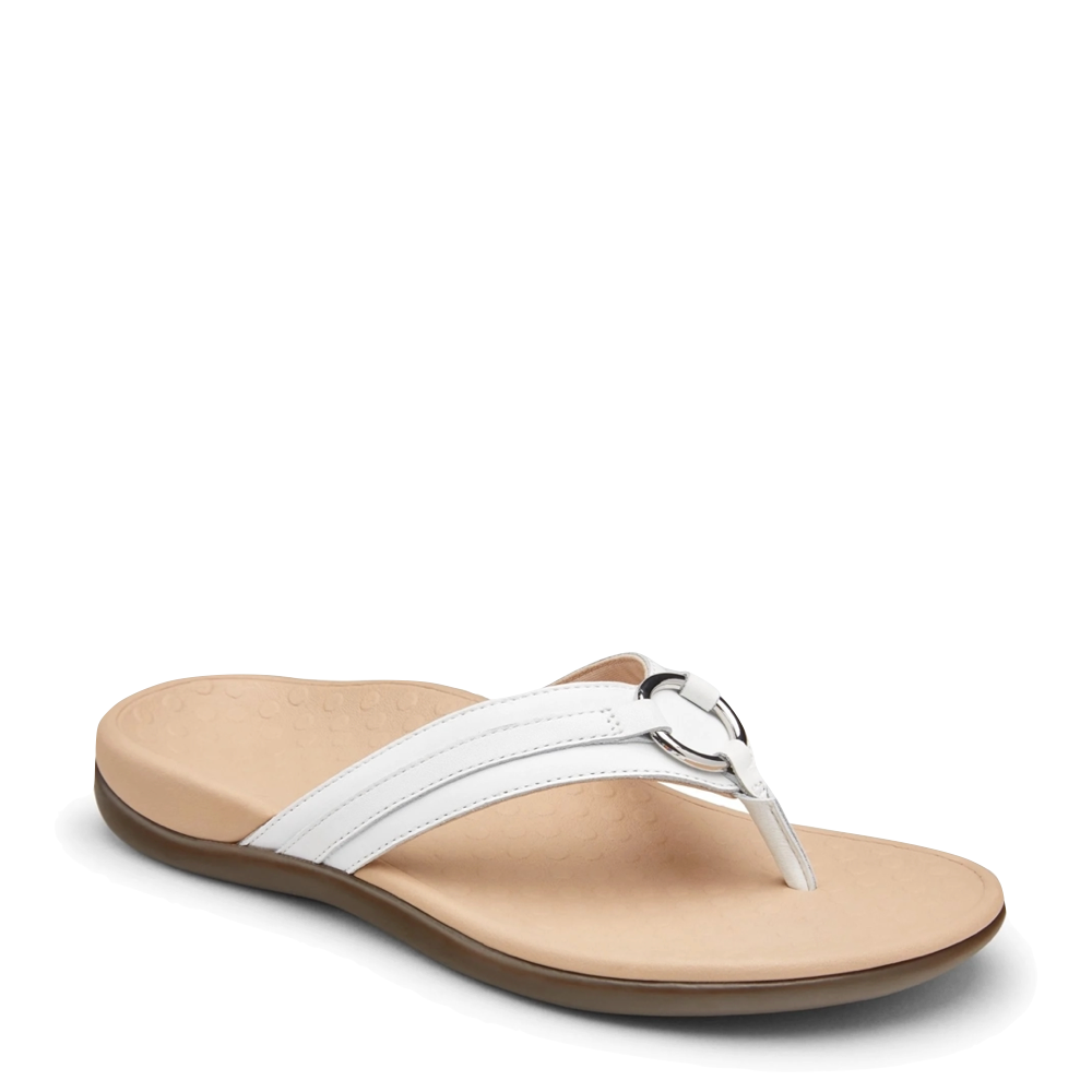 Vionic Women s Tide Aloe Toe Post Sandal White V A Bootery INC