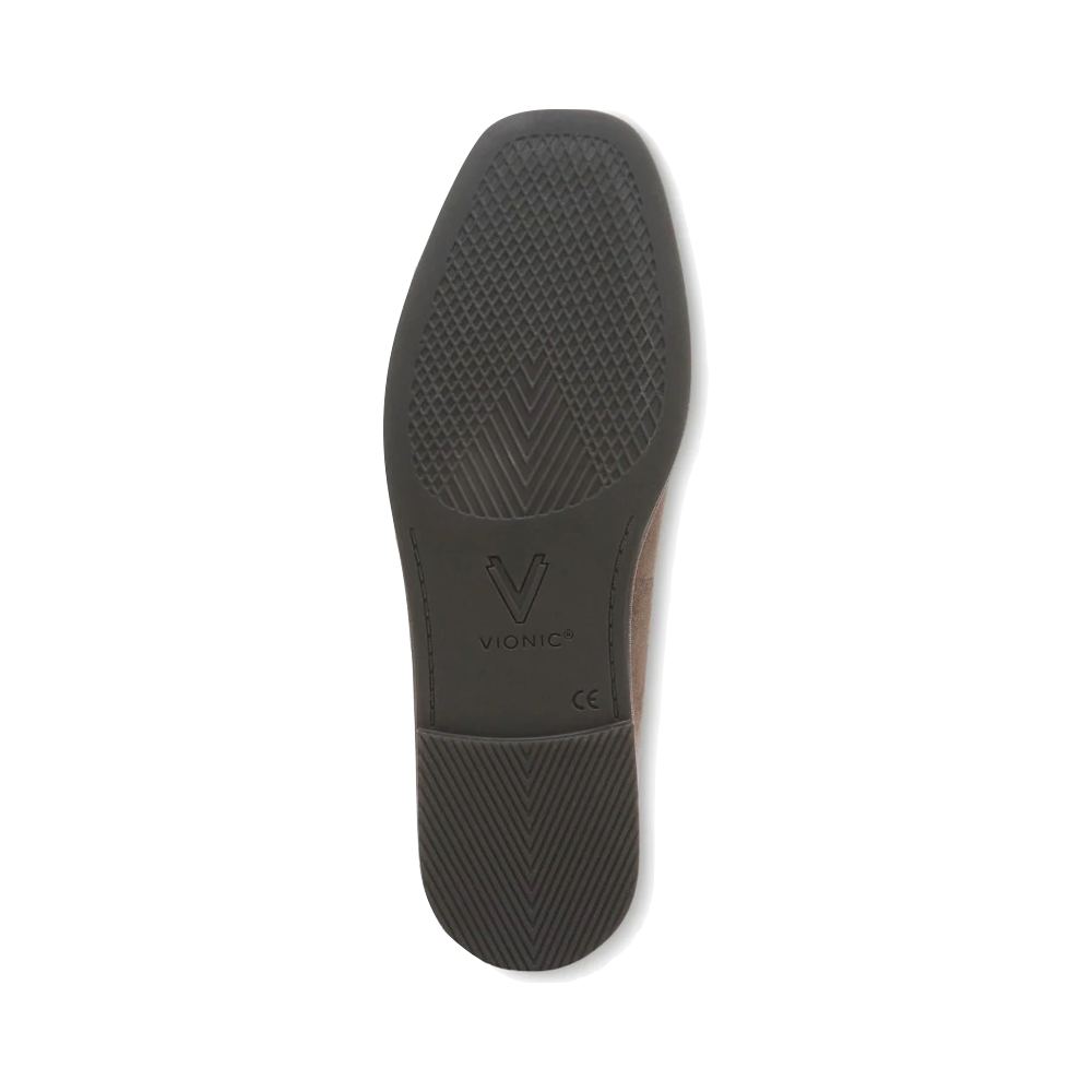 Bottom view of Vionic Willa 2.0 Slip On Suede Flat for women.