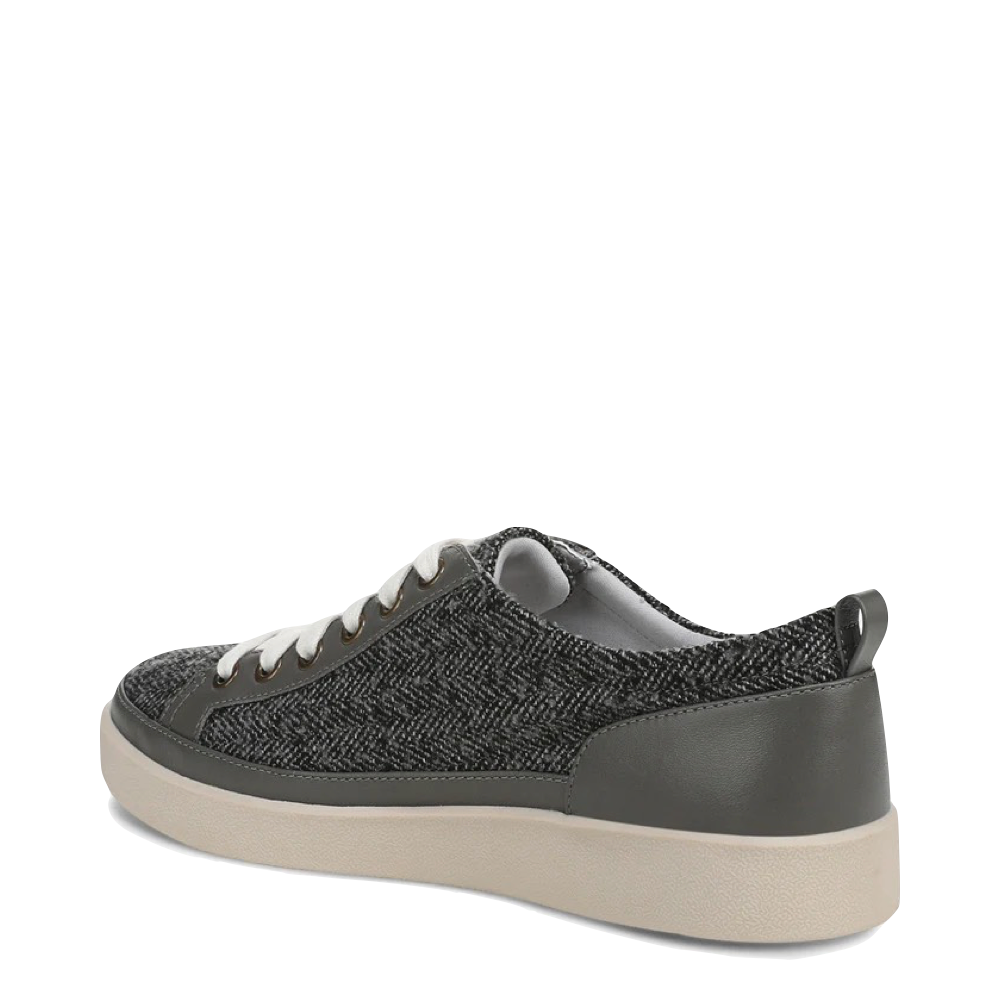 Heel view of Vionic Winny Leather Tie Sneaker for women.