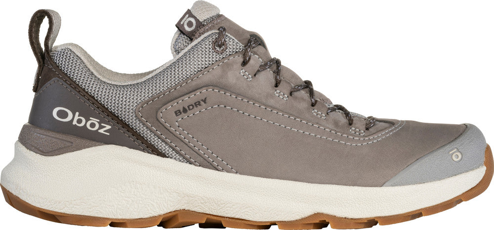 Oboz Women's Cottonwood Low Waterproof Hiking Sneaker in Drizzle