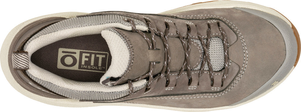 Oboz Women's Cottonwood Low Waterproof Hiking Sneaker in Drizzle