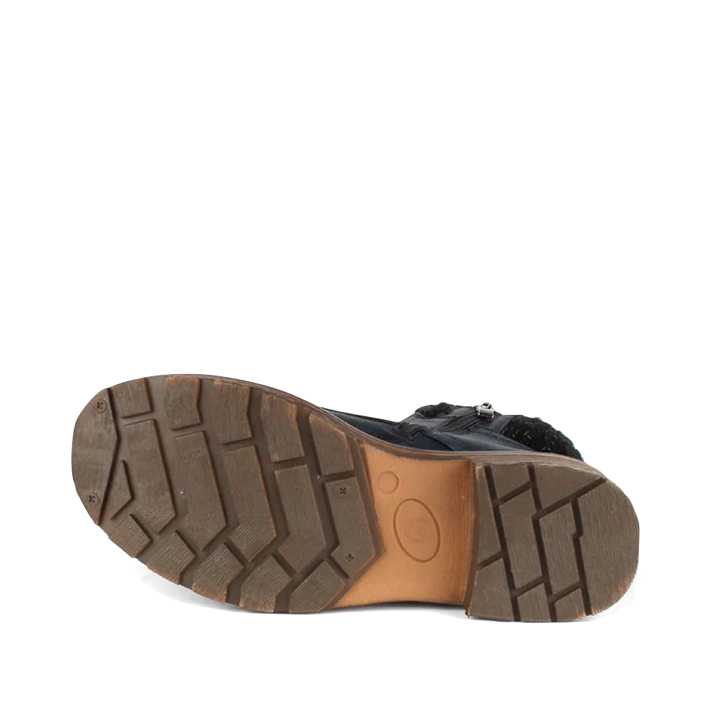 Bottom view of Wanderlust Amy Knit Cuff Waterproof Lace Boot for women.