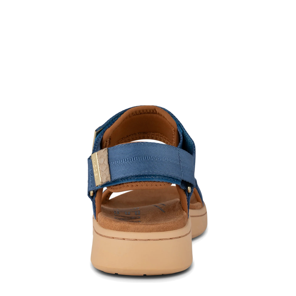 Back view of Woden Line Strap Sandal for women.