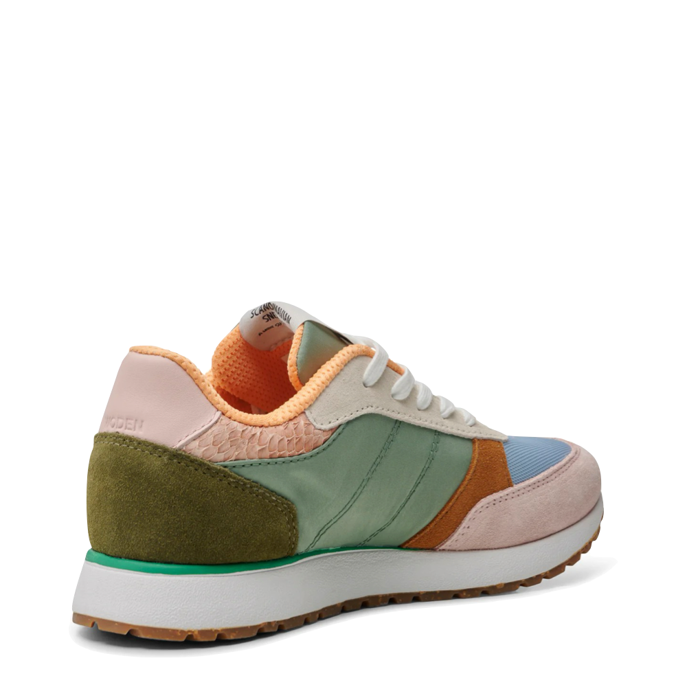 Heel view of Woden Ronja Sneaker for women.