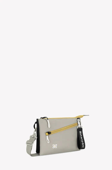 Sherpani Zoom Dual Pouch Crossbody Bag in Wasabi Stone