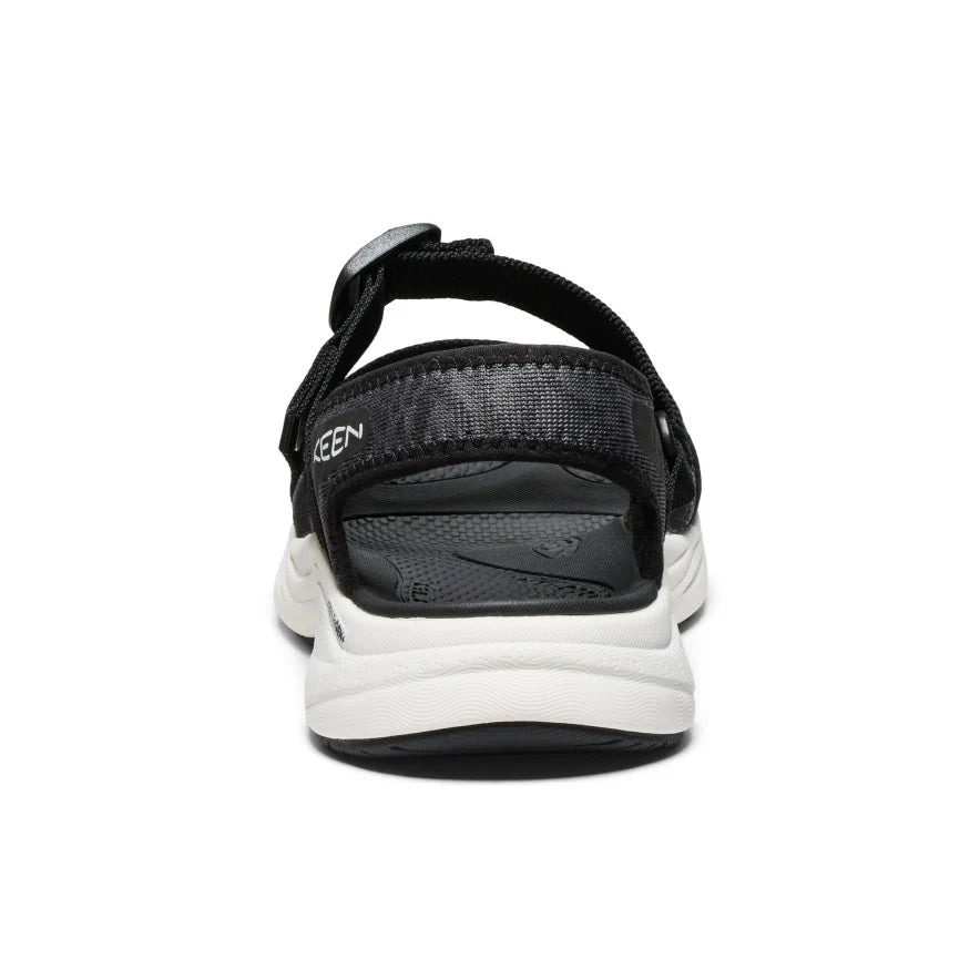 KEEN Women's Leiki Open Toe Sandal in Black/Star White