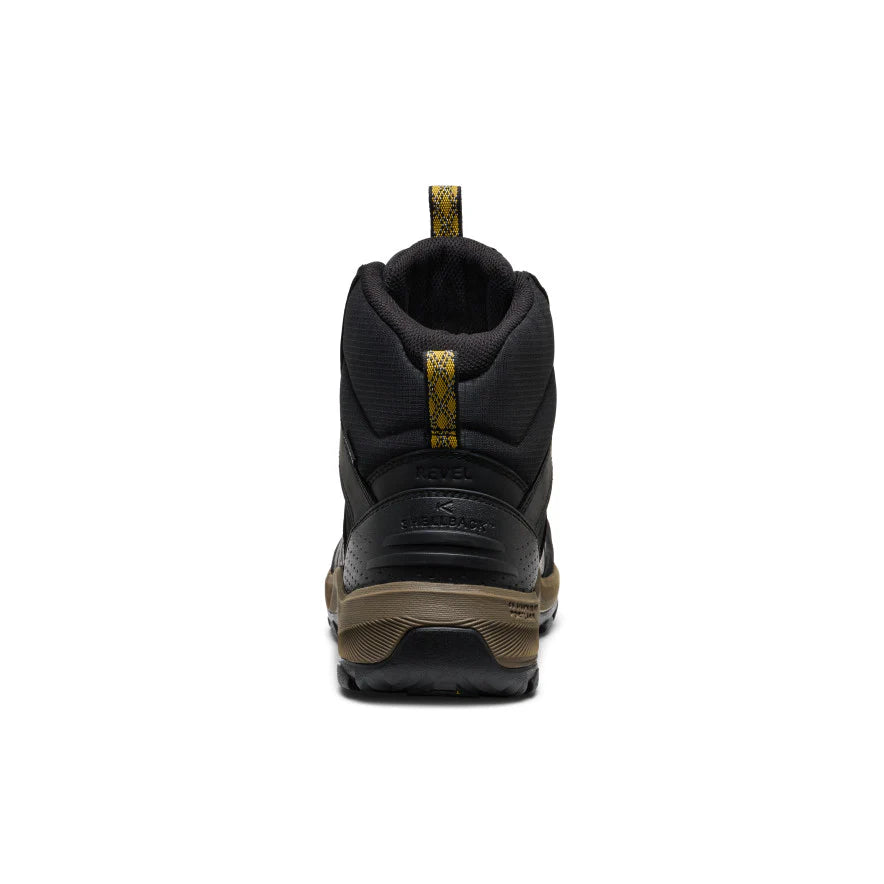 KEEN Men's Revel IV Polar Waterproof Boot in Black/Lemon Curry