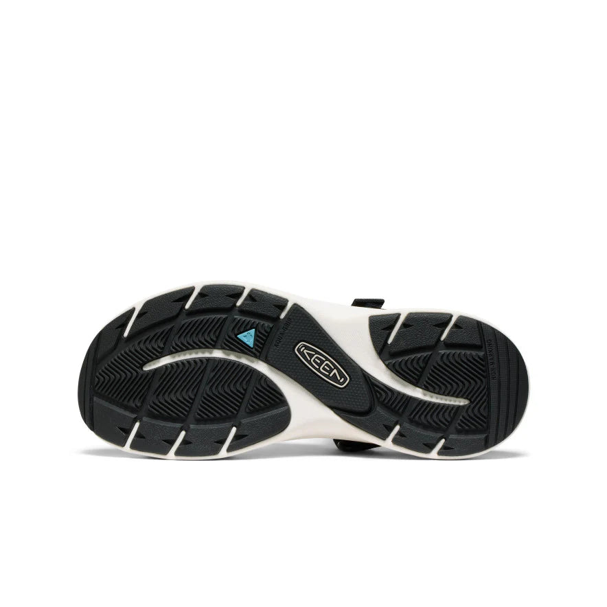 KEEN Women's Leiki Open Toe Sandal in Black/Star White