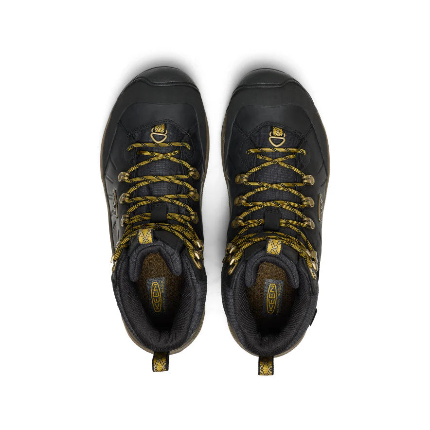 KEEN Men's Revel IV Polar Waterproof Boot in Black/Lemon Curry