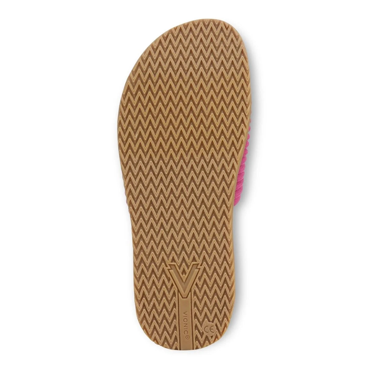 Vionic Women's Evie Knit Slide Flip Sandal in Dark Rose Violet