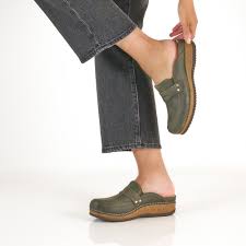 Dansko Women's Maggy Slip On Loafer Suede Leather Clog in Olive