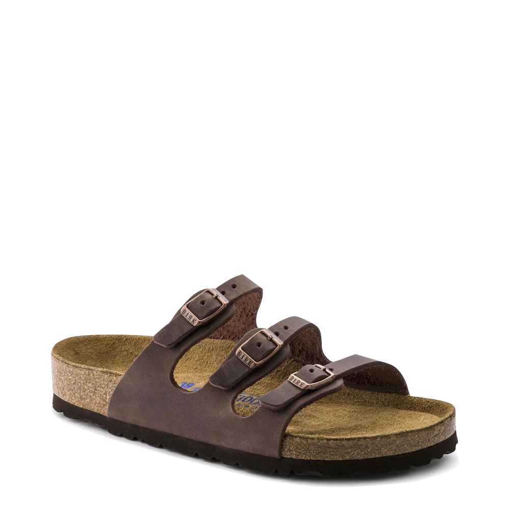 Toe view of Birkenstock Florida Soft Footbed Leather Sandal for women.