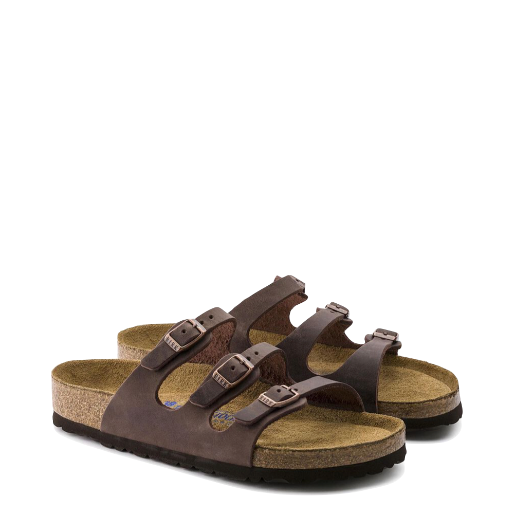 Toe view of Birkenstock Florida Soft Footbed Leather Sandal for women.