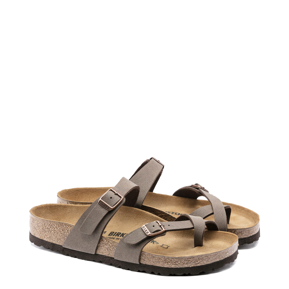 Toe view of Birkenstock Mayari Birko-Flor Toe Loop Sandal for women.