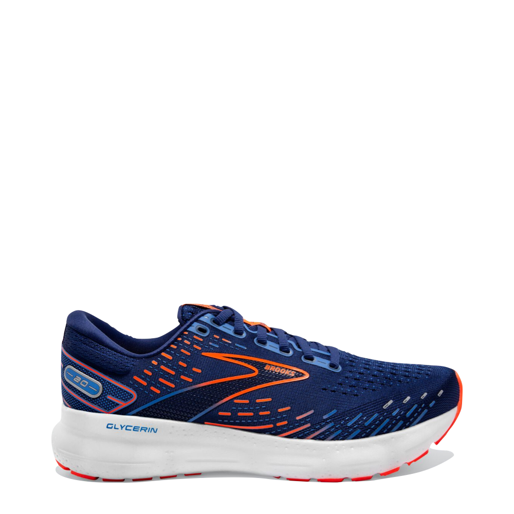Side (right) view of Brooks Glycerin 20 for men.