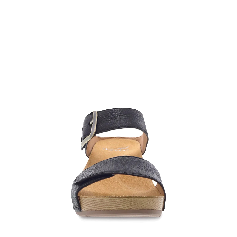 Front view of Dansko Tanya Wedge Slide Sandal for women.