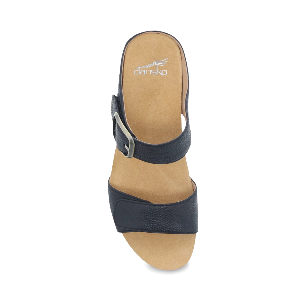 Top-down view of Dansko Tanya Wedge Slide Sandal for women.
