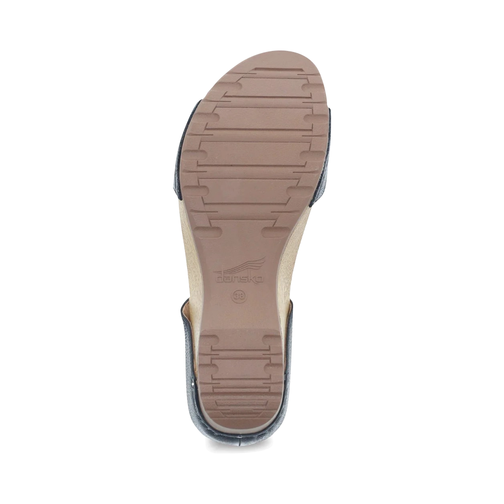Bottom view of Dansko Tanya Wedge Slide Sandal for women.