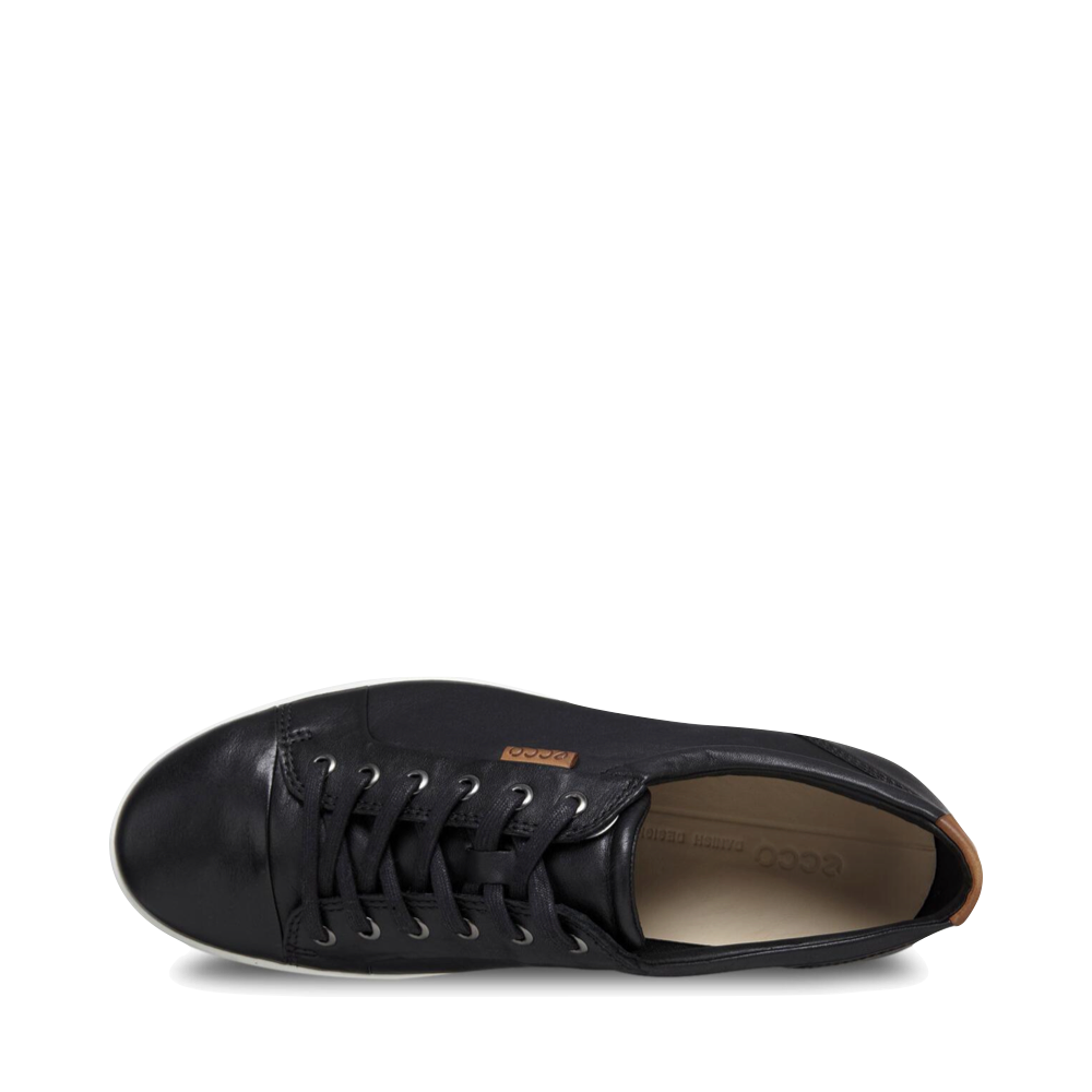 Ecco Men's Soft 7 Leather Sneaker in Black
