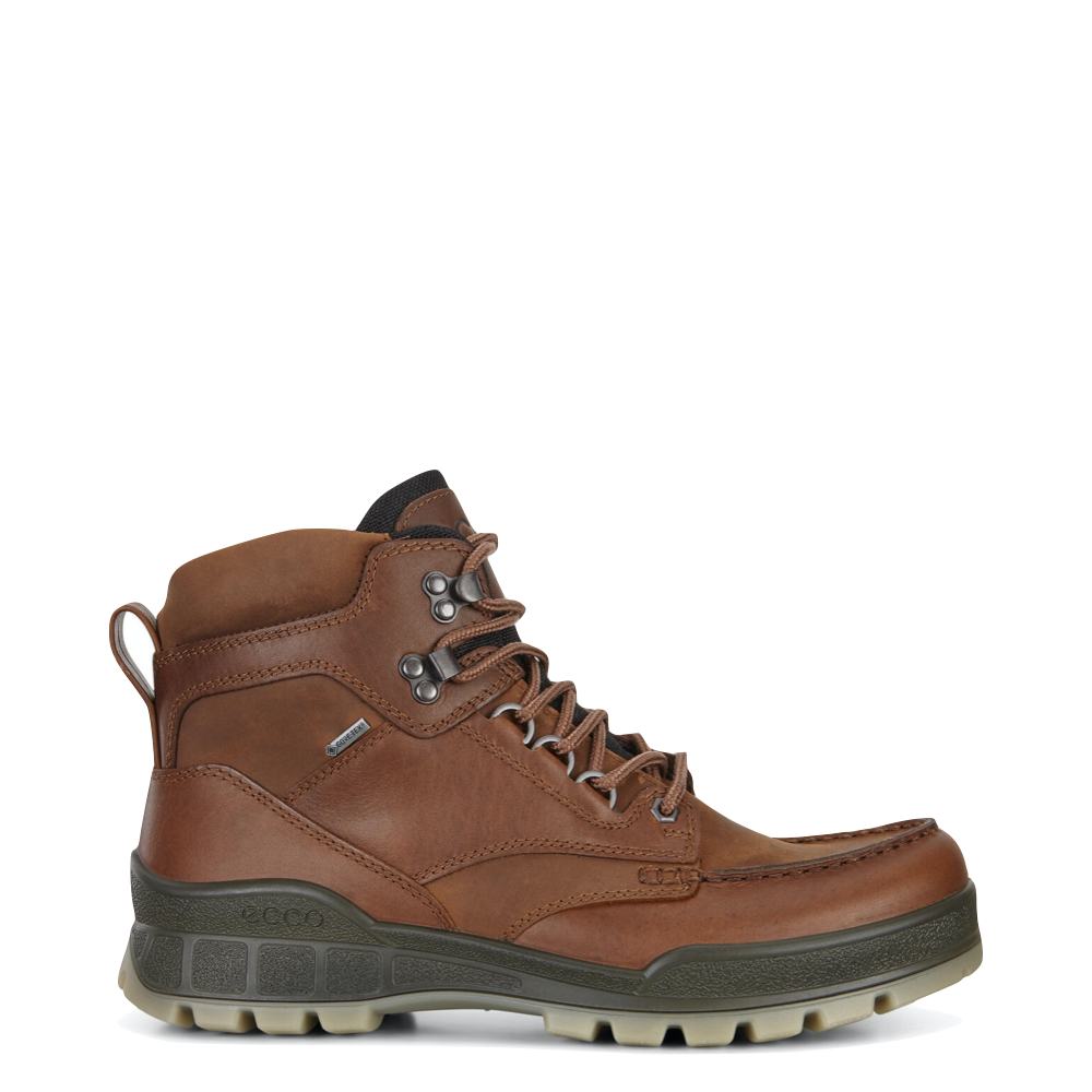 Ecco Men s Track 25 High GTX Waterproof Leather Boot in Bison Brown V A Bootery INC